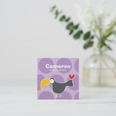 漫画トゥーカン鳥キッドのプロフィール写真の通話カード スクエア名刺 (スタンド正面)