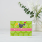 漫画トゥーカン鳥キッドのプロフィール写真の通話カード 名刺 (スタンド正面)