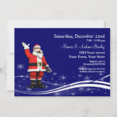 漫画トナカイ&サンタクロースのクリスマスパーティー 招待状 (裏面)