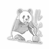 漫画トーンパンダステッカー シール (正面)