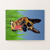 漫画ドイツの羊飼いキッズパズル ジグソーパズル (横)