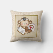 漫画ドクターモンキーおもしろい装飾用クッション クッション (裏面)