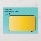 漫画ドット日付の保存 案内ポストカード (裏面)