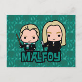 漫画ドラコとルチウスマルフォイキャラクターアート ポストカード (正面)