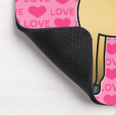 漫画ノルウェー語フィヨルドホースラブ文字 マウスパッド (コーナー)