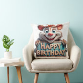 漫画ハッピーバースデーイラストレーション クッション (椅子)