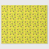 漫画ハニービークリスマスギフトラップビーキーパー ラッピングペーパー (フラット)