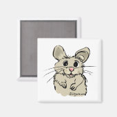 漫画ハムスターかわいいカスタムマグネット マグネット (正面/裏面)