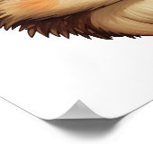 漫画ハリネズミイラストレーション ポスター (角)