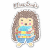 漫画ハリネズミ運の本ビニールのシール シール (正面)