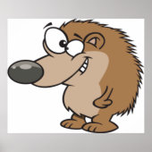 漫画ハリネズミ ポスター (正面)