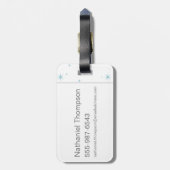 漫画ハリーとヘドウィグ飛んでいる過去ホグワーツ ラゲッジタグ (裏面縦)