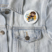 漫画ハリーとヘドウィグ飛んでいる過去ホグワーツ 缶バッジ (インサイチュ)