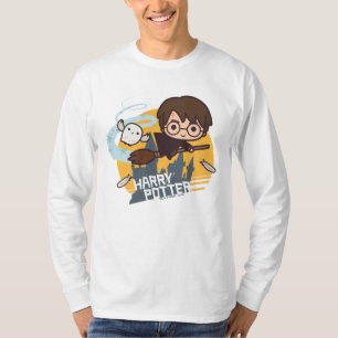 漫画ハリーとヘドウィグ飛んでいる過去ホグワーツ Tシャツ