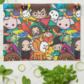 漫画ハリーポッターキャラクタートスパターン キッチンタオル (折り畳み)