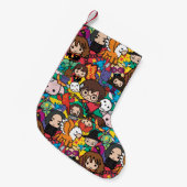 漫画ハリーポッターキャラクタートスパターン スモールクリスマスストッキング (正面 (吊り時))