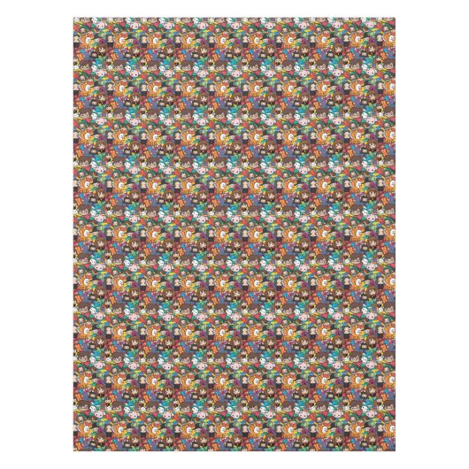 漫画ハリーポッターキャラクタートスパターン テーブルクロス (正面)