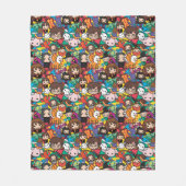 漫画ハリーポッターキャラクタートスパターン フリースブランケット (正面)