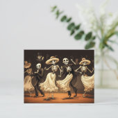 漫画ハロウィーンのスイングダンス ポストカード (スタンド正面)