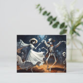 漫画ハロウィーンのスイングダンス ポストカード (スタンド正面)