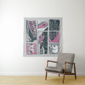 漫画ハロウィーン：おもしろいイラストレーション タペストリー (インサイチュ(横))