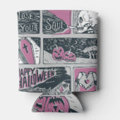 漫画ハロウィーン：おもしろいイラストレーション 缶クーラー (裏面)