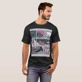 漫画ハロウィーン：おもしろいイラストレーション Tシャツ (正面フル)