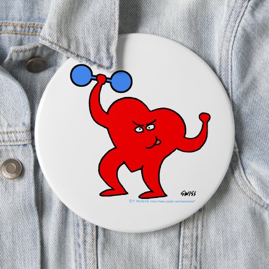 漫画ハートフィットネスインストラクターパーソナルトレーナー 缶バッジ (インサイチュ)