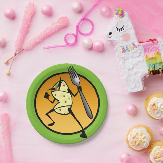 漫画バおもしろいリト図形紙プレート ペーパープレート (パーティー)