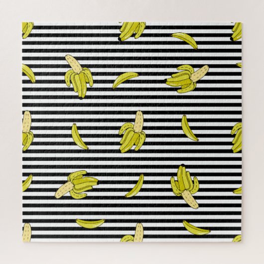 漫画バナナパッチ:レトロスタイル。 ジグソーパズル (縦)