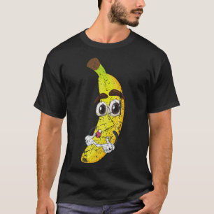 漫画バナナフルーツラバーヘルシーフードベジタリアン Tシャツ