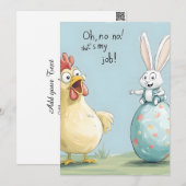 漫画バニーシック卵イースターおもしろい シーズンカード (正面/裏面)