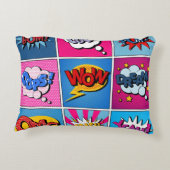 漫画バブルセット。式Bom、カッコいいPow、Oop アクセントクッション (裏面)