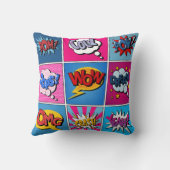 漫画バブルセット。式Bom、カッコいいPow、Oop クッション (裏面)