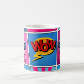 漫画バブルセット。式Bom、カッコいいPow、Oop コーヒーマグカップ (中央)