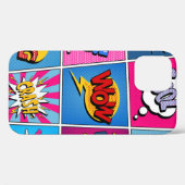 漫画バブルセット。式Bom、カッコいいPow、Oop Case-Mate iPhoneケース (裏面 (横))