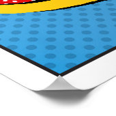 漫画バブル設定式Bom, クール, Pow, Oop ポスター (角)