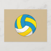 漫画バレーボールのボール シーズンポストカード (正面)