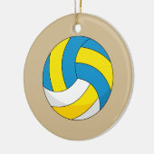 漫画バレーボールのボール セラミックオーナメント (左)