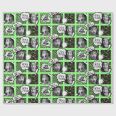 漫画バージョン顔ラップ紙 ラッピングペーパー (フラット)