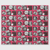 漫画バージョン顔ラップ紙 ラッピングペーパー (フラット)