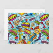 漫画パターン ポストカード (正面/裏面)