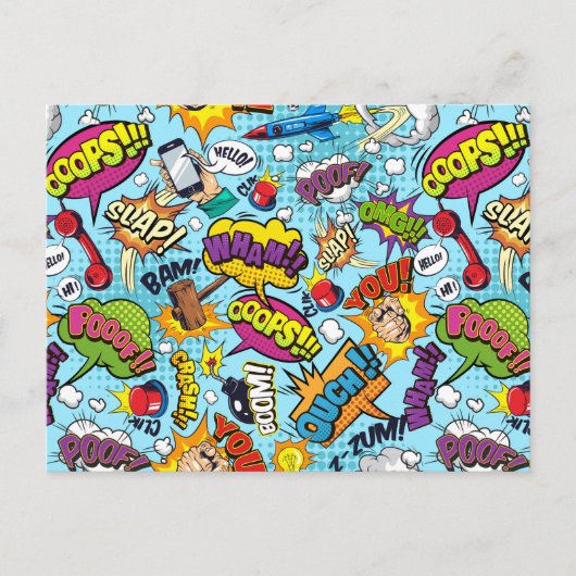 漫画パターン ポストカード (正面)