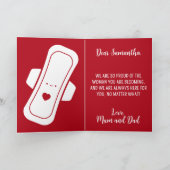 漫画パッド赤いスクリプト娘の第一期 カード (内部)