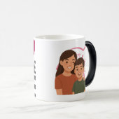 漫画パーソナライズされたカップルのマグは誕生日に理想的 モーフィングマグカップ (正面右)