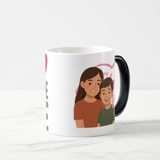 漫画パーソナライズされたカップルのマグは誕生日に理想的 モーフィングマグカップ (正面右)
