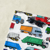 漫画パーソナライズされたスタイルトラックイラストレーション ビーチタオル (インサイチュ)