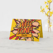 漫画パーソナライズされたブックアポップ・アートのートが好調 カード (黄色い花)