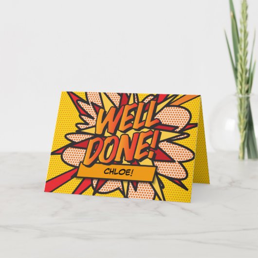 漫画パーソナライズされたブックアポップ・アートのートが好調 カード (正面)