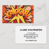 漫画パーソナライズされたブックアポップ・アートのートカポー！ 名刺 (正面/裏面)